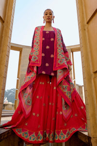 plum cape sharara set for bridal wear,
luxury jantar mantar sharara set with cape,
cape sharara set for special occasions,
plum sharara set with cape for weddings,
traditional sharara set with cape for women,
jantar mantar plum sharara set for festive wear,
designer sharara set with cape for weddings,
sharara choli set for women,
luxury sharara set for women,
indian wedding sharara set,
bridal sharara set,
traditional wedding sharara set,
cape sharara set for special occasions,
ethnic wear shar