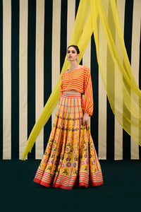 GULMOHAR TARANA LEHENGA SET