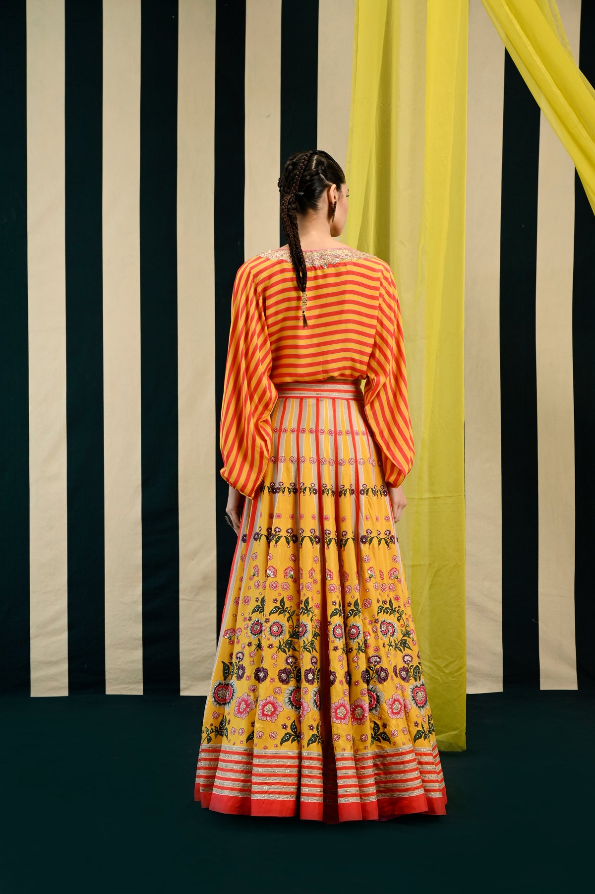 GULMOHAR TARANA LEHENGA SET