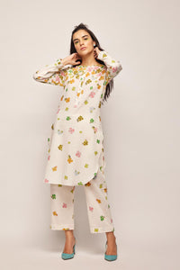 fleur round hem tunic co-ord set,
floral embroidered co-ord set for women,
pastel beige co-ord set,
linen co-ord set with floral embroidery,
summer co-ord set for women,
co-ord set with round hem tunic,
elegant co-ord set for girls,
lightweight tunic co-ord set,
embroidered tunic and trouser set,
co-ord set with pearl and sequin details,
custom size co-ord set,
designer co-ord set for women,
handmade floral co-ord set,
off-white linen co-ord set,
floral jacquard co-ord set,
co-ord set with re