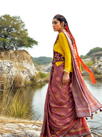 Morbagh Rose Pink Saree with Blouse