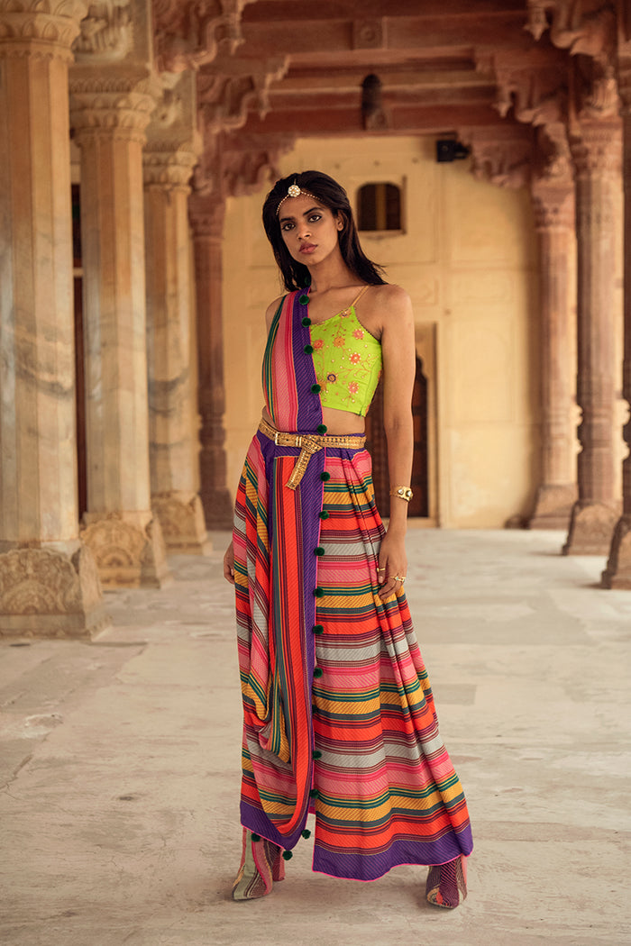 Ranthambore Saree with Pichola Strapy Blouse