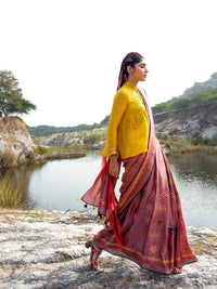 Morbagh Rose Pink Saree with Blouse