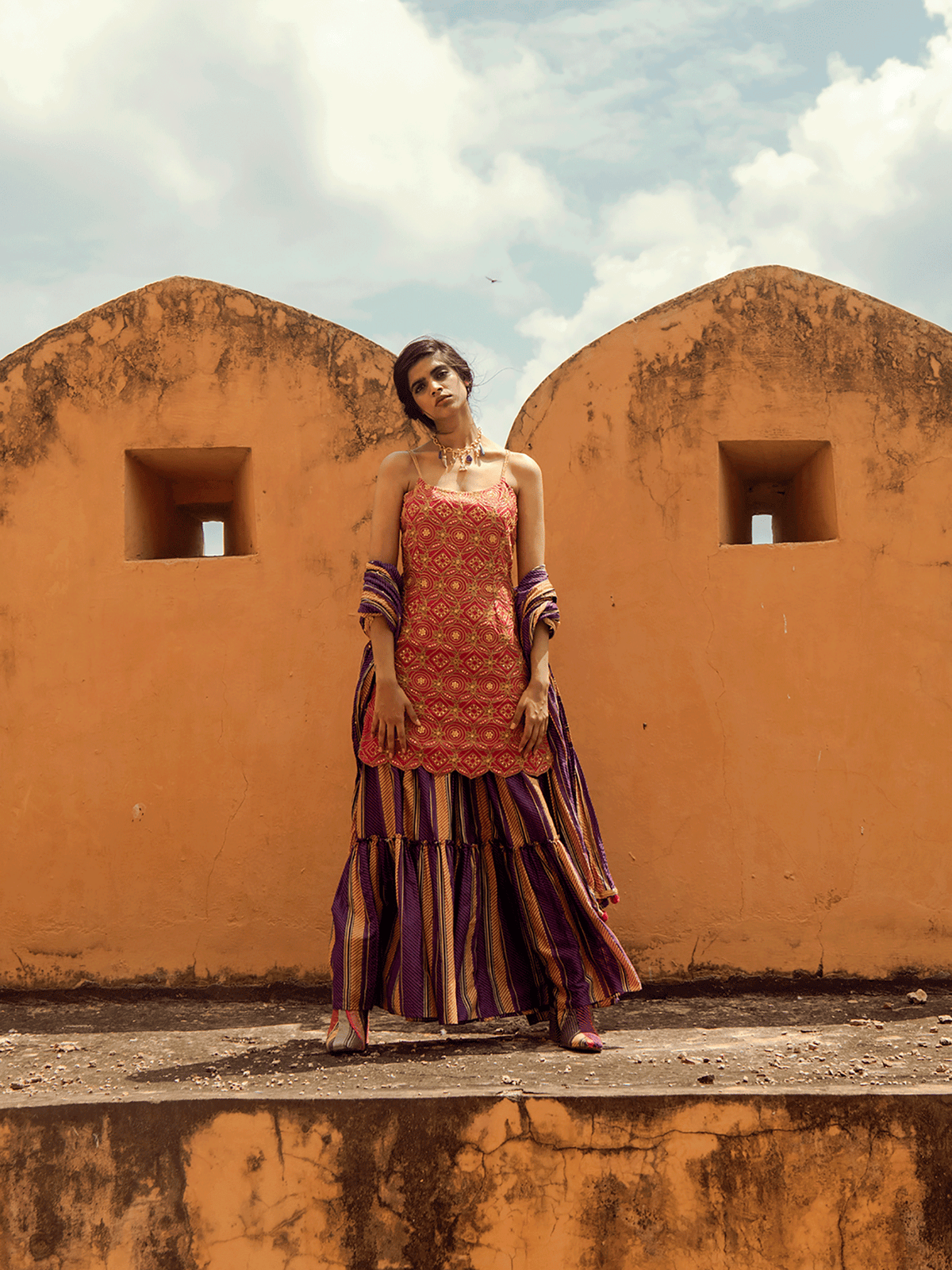 Kumbalgarh Kurta, Nathdwara Pants & Teej Dupatta