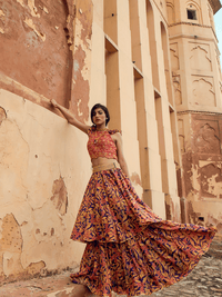 Mewar Top & Ghoomar Skirt
