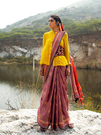 Morbagh Rose Pink Saree with Blouse
