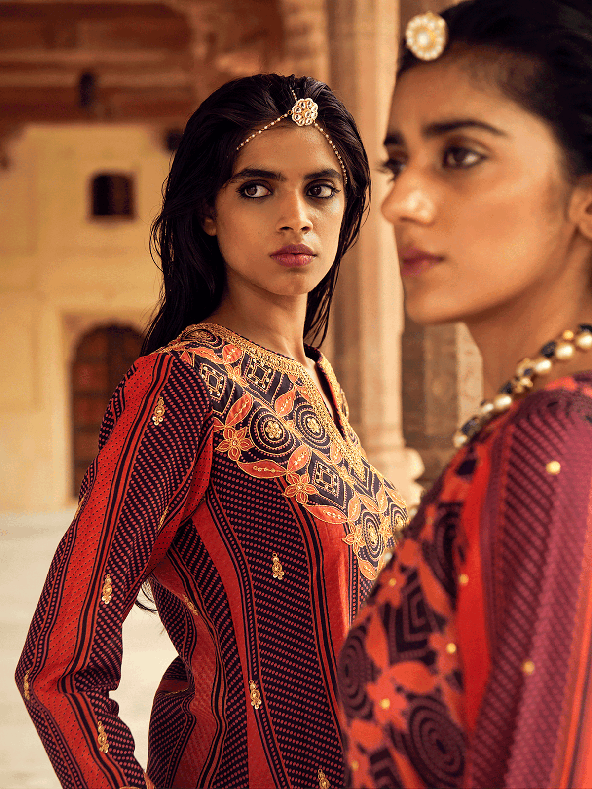 Ajmer Kurta, Sheesh Mahal Pants & Barmer Dupatta