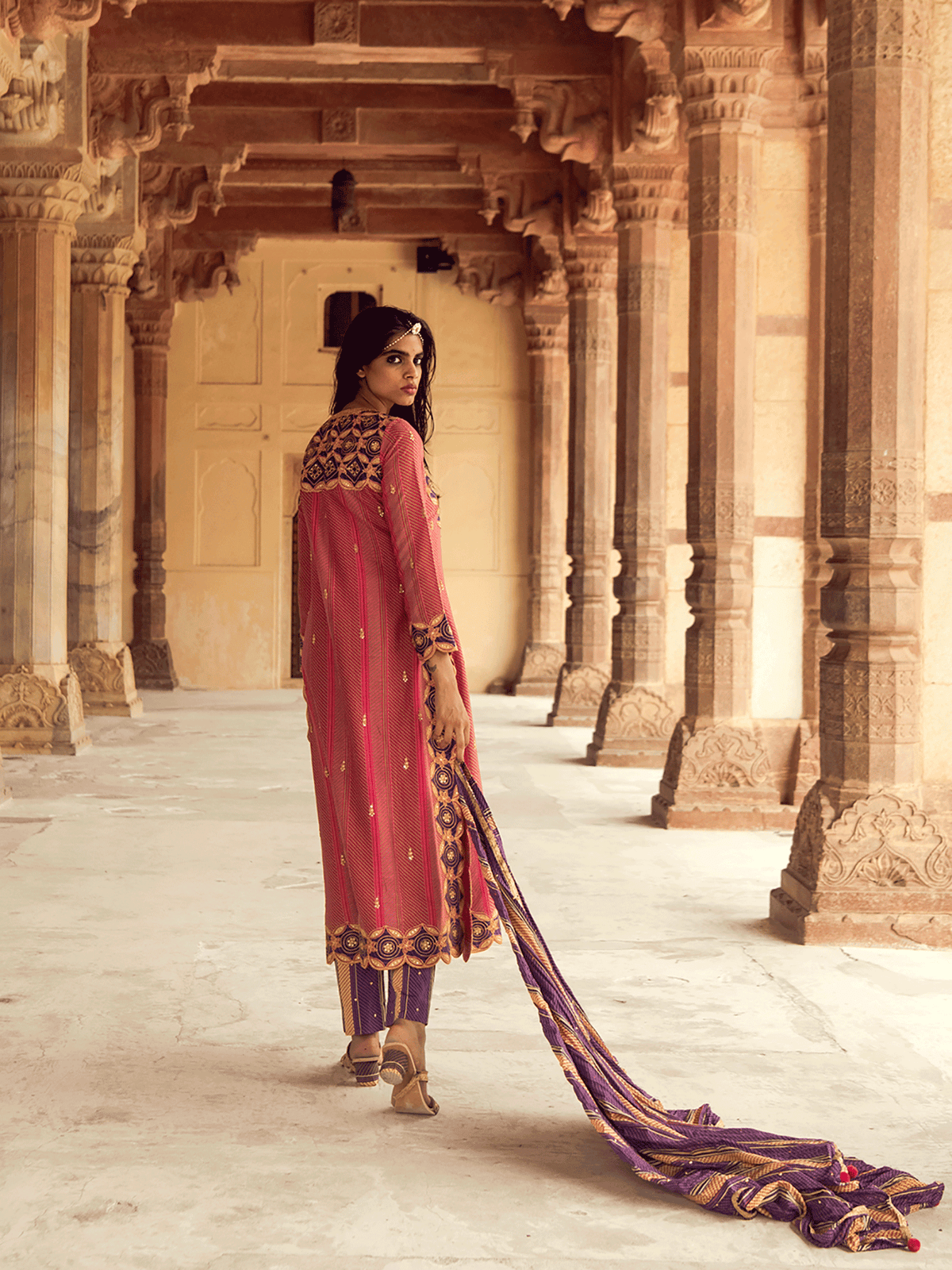 Kotputli Kurta, Tonk Pants & Teej Dupatta