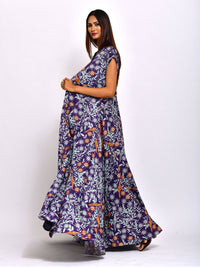 Morbagh Embroidered Jacket with Crop Top and Lehenga