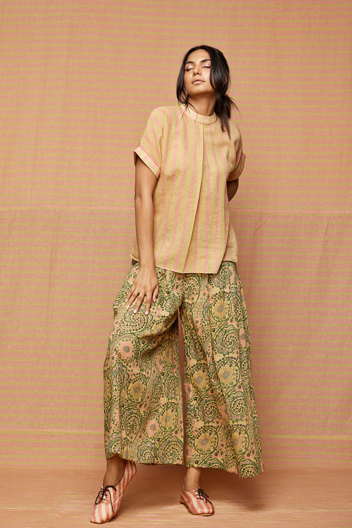 birdie striped top with greta zaal pleated pant,
swati vijaivargie co-ord set,
hand-embroidered pleated pants,
jaipur heritage pleated pants,
luxury silk pleated pants for girls,
chameli print pleated pants set,
traditional indian pleated pants,
ethnic silk pleated pants for women,
designer pleated pants set for girls,
bember modal satin pleated pants,
handcrafted silk pleated pants,
jaipur ethnic wear pleated pants,
luxury pleated pants set online,
customizable pleated pants set,