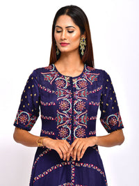 Moriya Embroidered Kurta With Dhoti Pants