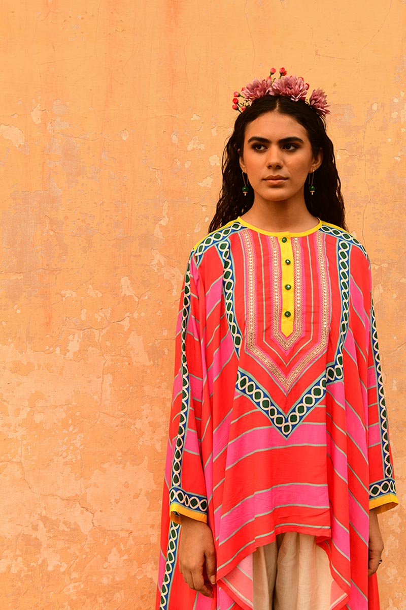 Rani Cape with Dhoti Pants