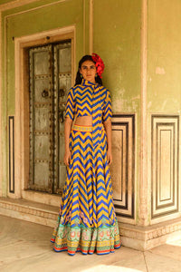 Blue Mastani Lehenga Set