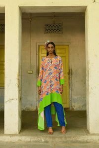 Rajnigandha Asymmetrical Tunic Set