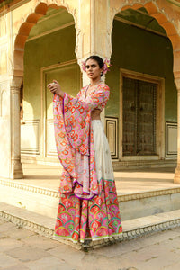 Nargis Lehenga with Gulbahar Top