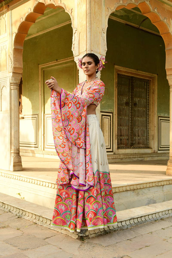 Nargis Lehenga with Gulbahar Top