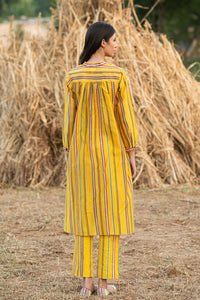 KAMAL STRIPE YELLOW TUNIC