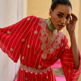 Scarlet Printed Embroidered Jumpsuit