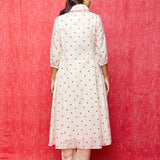 Ivory Embroidered Chanderi Kurta