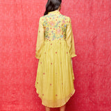 Rose Yellow Embroidered Tunic