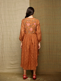 Rose Brown Embroidered Tunic