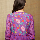 Rose Purple Embroidered Tunic