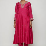 Navrang Fuschia Marodi Kurta Set