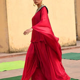 Gulab Embroidered Skirt Set
