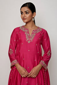 Navrang Fuschia Marodi Kurta Set