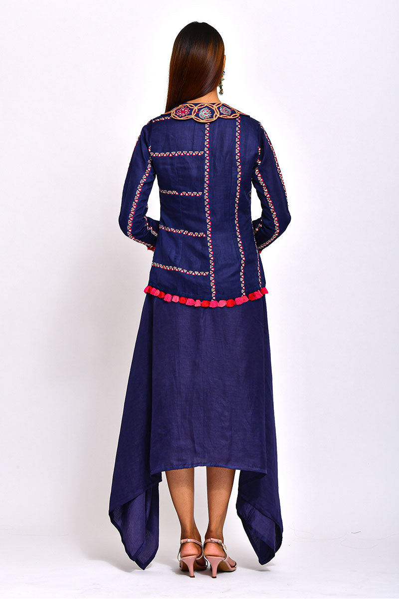 Kamal Embroidered jacket With Dress