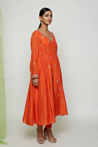 Navrang Orange Marodi Kurta Set