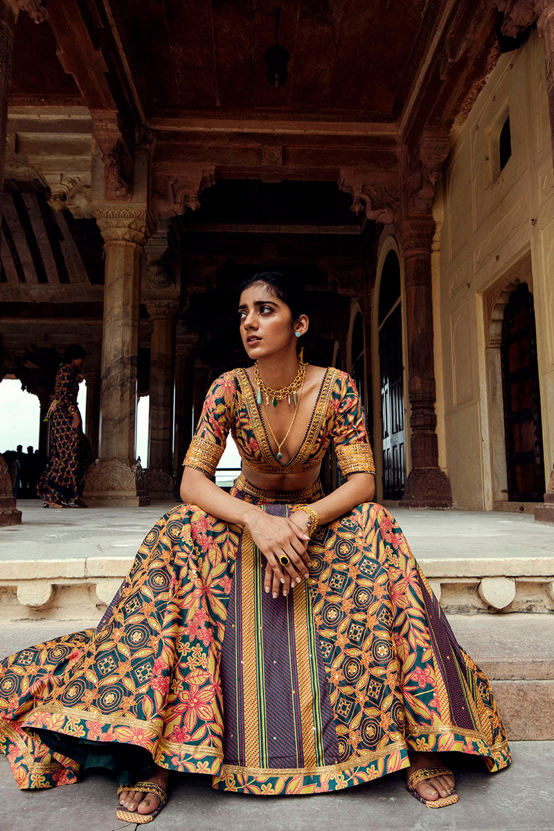 Udaipur Lehenga, Beawar Blouse & Barmer Dupatta