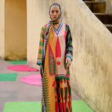 Kilim Printed Multi Sharara Set