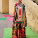 Kilim Printed Multi Sharara Set