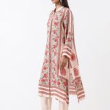 Feroza Sage Placement Printed Kurta Set
