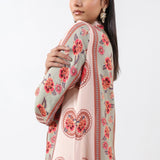 Feroza Sage Placement Printed Kurta Set