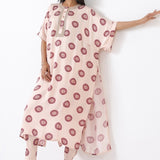 Ivory Printed Embroidered Chameli Kaftan Set