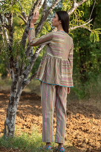KAMAL STRIPE BEIGE PANT