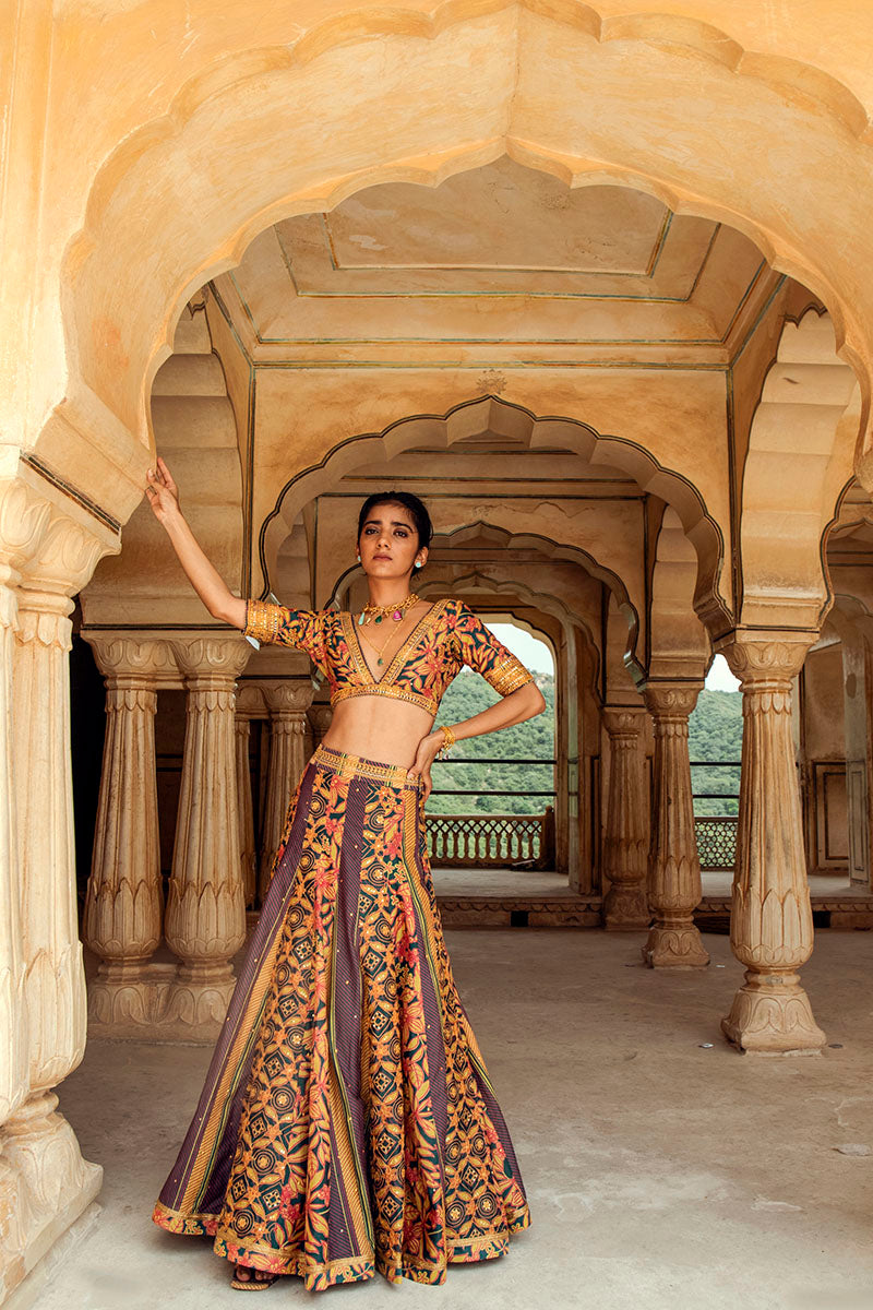 Udaipur Lehenga, Beawar Blouse & Barmer Dupatta