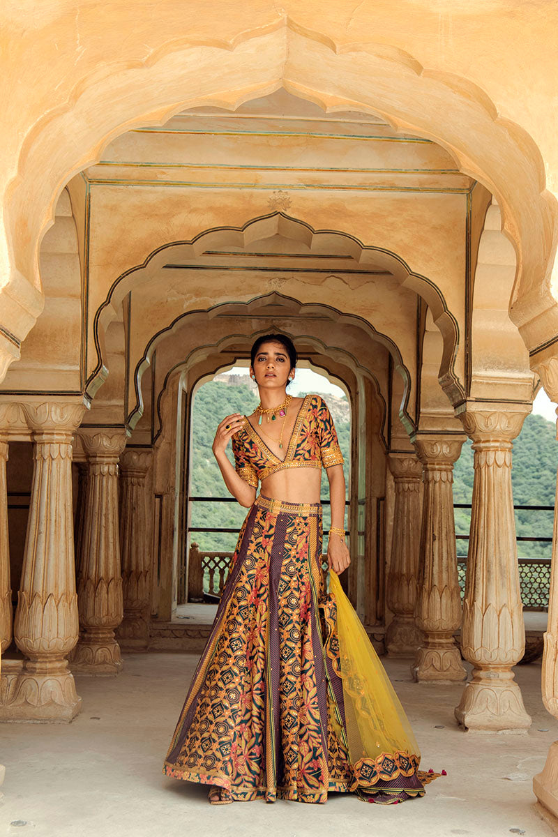 Udaipur Lehenga, Beawar Blouse & Barmer Dupatta