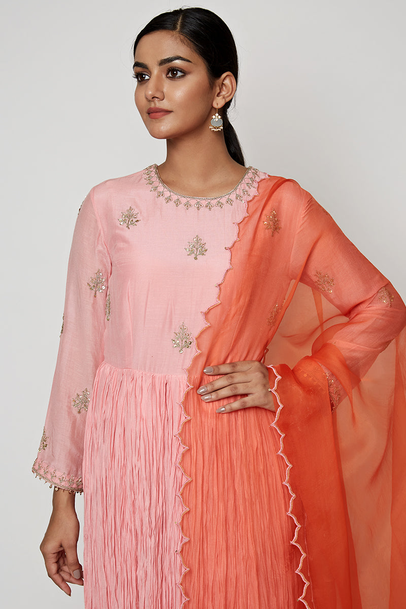 Navrang Pink Marodi Kurta Set