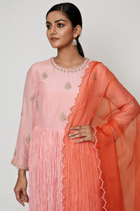 Navrang Pink Marodi Kurta Set