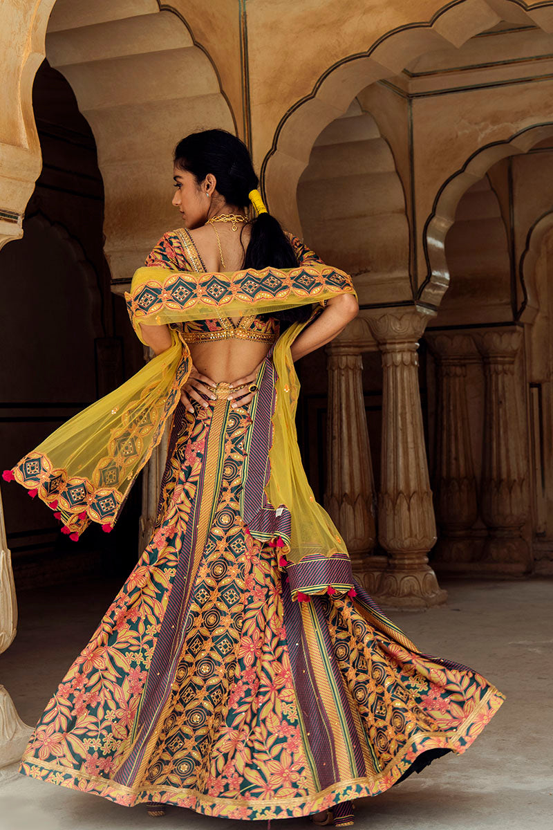 Udaipur Lehenga, Beawar Blouse & Barmer Dupatta