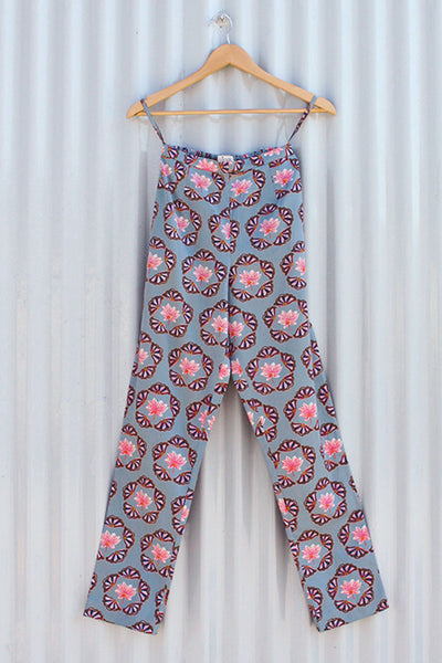 Grey Buta Printed Pant