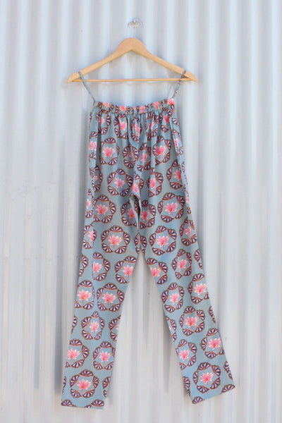 Grey Buta Printed Pant