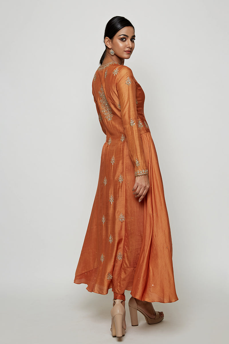 Navrang Rust Marodi Kurta Set
