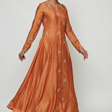 Navrang Rust Marodi Kurta Set