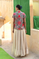 designer ivory skirt set with aqua top,
ivory skirt with aqua blouse for women,
luxury jantar mantar ivory aqua skirt set,
traditional jantar mantar ivory aqua skirt set for brides,
aqua and ivory skirt set for festive wear,
ivory aqua skirt set for women’s special occasions,
ethnic jantar mantar skirt set for women,
skirt set with top for women,
ethnic wear skirt set for women,
designer women’s skirt set,
traditional women’s skirt set,
indian skirt set for weddings,
festive skirt set for women,