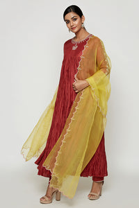 Navrang Terracotra Marodi Kurta Set