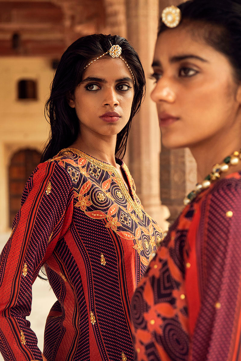 Ajmer Kurta, Sheesh Mahal Pants & Barmer Dupatta
